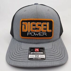 Diesel Power Gray and Black Trucker Hat